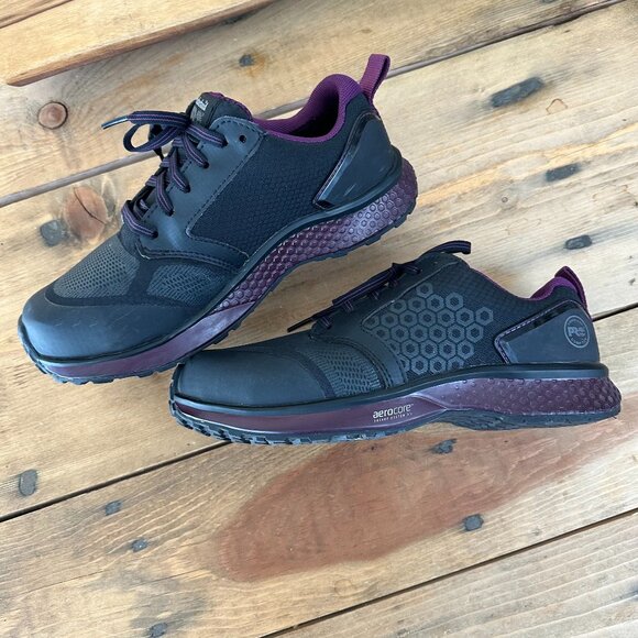 Timberland PRO Women's Reaxion‎ Composite Safety Toe Athletic 7.5 Purple Work - Picture 1 of 8